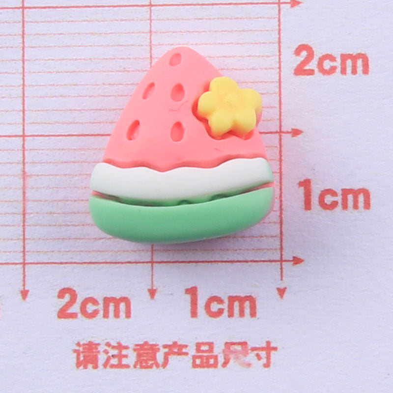 Wholesale Five Color Fruit Flower Resin Accessories diy Cream Glue Phone Case